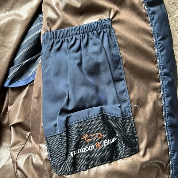 Harmont & Blaine Navy Puffer w/ Fur Hood - Picture 10 of 16